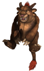 Charr Plush Backpack Cover Charr Plush Backpack Cover